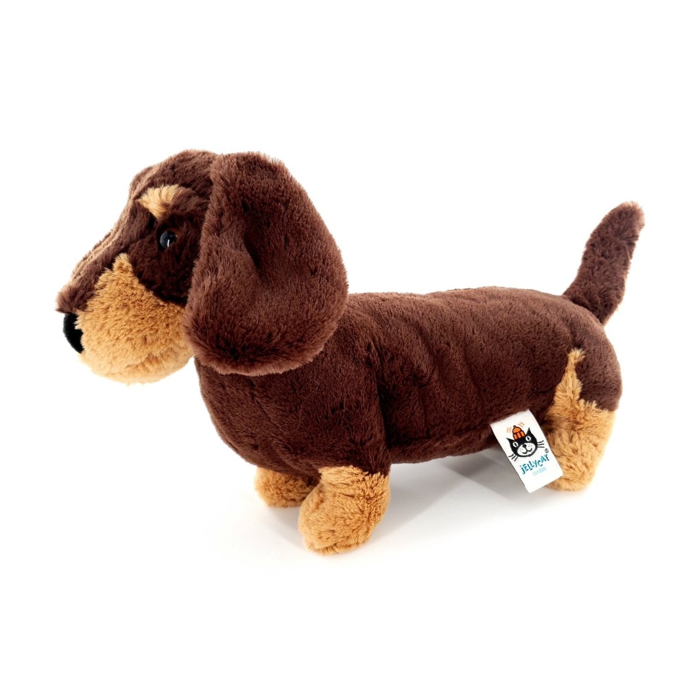 Jellycat Otto Sausage Dog Dachshund Plush Brown 11" Stuffed Animal